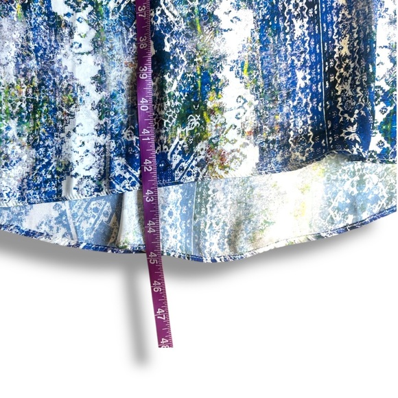 Revolve Tularosa Willa open back criss cross ruffle watercolor midi dress Size S - Picture 5 of 10